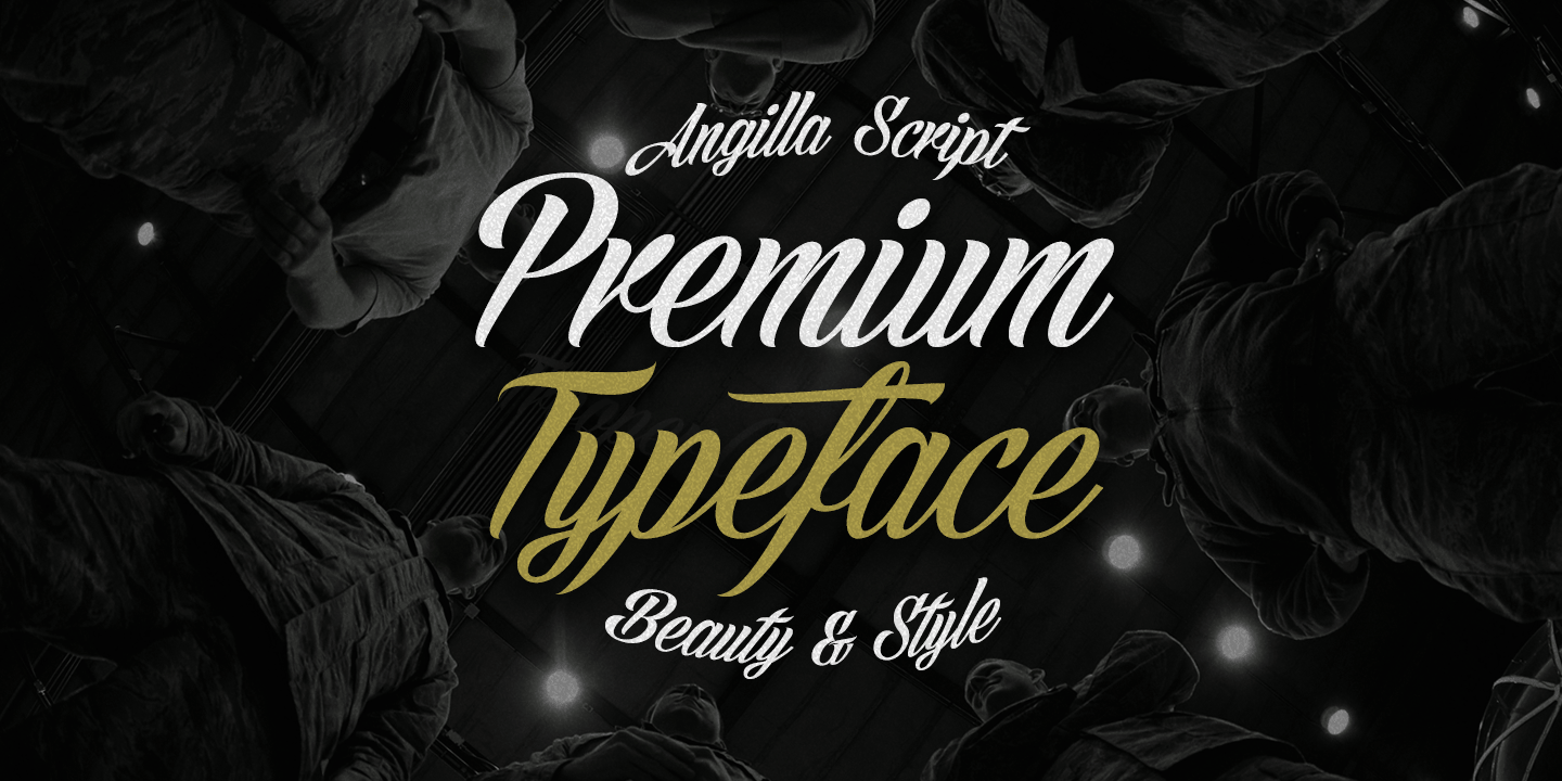 Angilla Script Regular Font preview